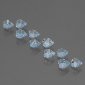 Achetez naturel 3.01ct Bleu ciel Topaze gems, Forme de coeur, En provenance Brésil chez GemSelect. En stock, livraison internationale!