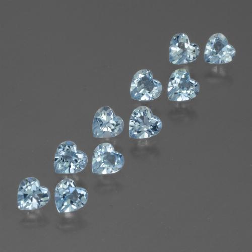 Achetez naturel 2.65ct Bleu ciel Topaze gems, Forme de coeur, En provenance Brésil chez GemSelect. En stock, livraison internationale!