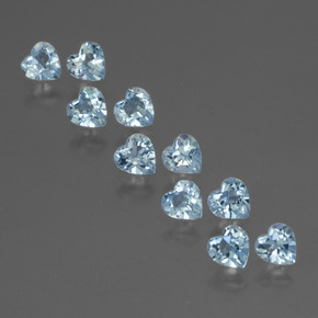Achetez naturel 2.65ct Bleu ciel Topaze gems, Forme de coeur, En provenance Brésil chez GemSelect. En stock, livraison internationale!