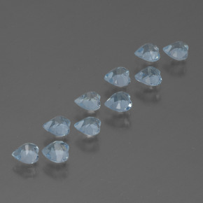 Achetez naturel 2.65ct Bleu ciel Topaze gems, Forme de coeur, En provenance Brésil chez GemSelect. En stock, livraison internationale!