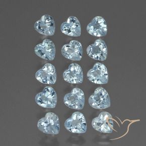 Shop natural 4.38ct Bleu ciel Topaze gems, Cœur, from Brésil at GemSelect. In stock, global shipping!