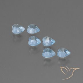 Shop natural 1.87ct Bleu ciel Topaze gems, Cœur, from Brésil at GemSelect. In stock, global shipping!