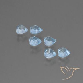 Shop natural 1.69ct Bleu ciel Topaze gems, Cœur, from Brésil at GemSelect. In stock, global shipping!