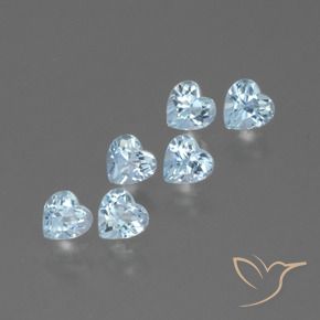 Shop natural 1.77ct Bleu ciel Topaze gems, Cœur, from Brésil at GemSelect. In stock, global shipping!