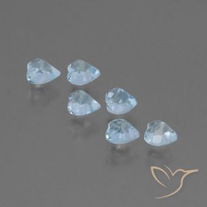 Shop natural 1.77ct Bleu ciel Topaze gems, Cœur, from Brésil at GemSelect. In stock, global shipping!