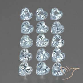 Shop natural 4.14ct Bleu ciel Topaze gems, Cœur, from Brésil at GemSelect. In stock, global shipping!