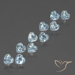Shop natural 3.04ct Bleu ciel Topaze gems, Cœur, from Brésil at GemSelect. In stock, global shipping!