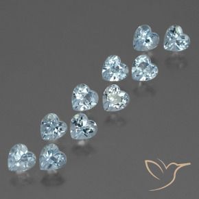 Achetez naturel 3.16ct Bleu ciel Topaze gems, Forme de coeur, En provenance Brésil chez GemSelect. En stock, livraison internationale!