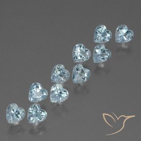 Shop natural 3.32ct Bleu ciel Topaze gems, Cœur, from Brésil at GemSelect. In stock, global shipping!