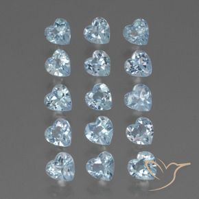 Shop natural 4.27ct Bleu ciel Topaze gems, Cœur, from Brésil at GemSelect. In stock, global shipping!