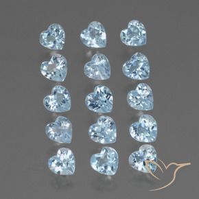 Shop natural 4.13ct Bleu ciel Topaze gems, Cœur, from Brésil at GemSelect. In stock, global shipping!