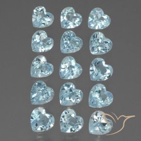 Shop natural 4.32ct Bleu ciel Topaze gems, Cœur, from Brésil at GemSelect. In stock, global shipping!
