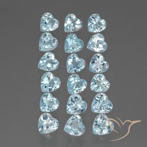 Shop natural 5.46ct Bleu ciel Topaze gems, Cœur, from Brésil at GemSelect. In stock, global shipping!