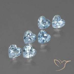 Achetez naturel 1.73ct Bleu ciel Topaze gems, Forme de coeur, En provenance Brésil chez GemSelect. En stock, livraison internationale!