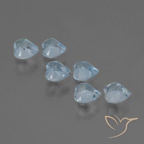 Achetez naturel 1.73ct Bleu ciel Topaze gems, Forme de coeur, En provenance Brésil chez GemSelect. En stock, livraison internationale!
