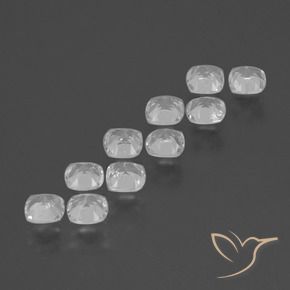 Shop natural 4.96ct Blanc Topaze gems, Coussin, from Brésil at GemSelect. In stock, global shipping!