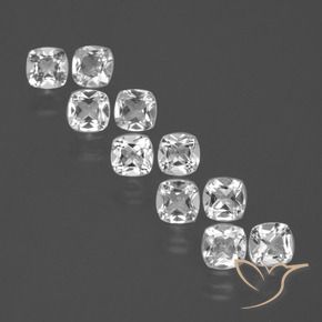 Shop natural 4.49ct Blanc Topaze gems, Coussin, from Brésil at GemSelect. In stock, global shipping!