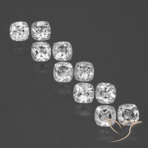 Shop natural 5.18ct Blanc Topaze gems, Coussin, from Brésil at GemSelect. In stock, global shipping!