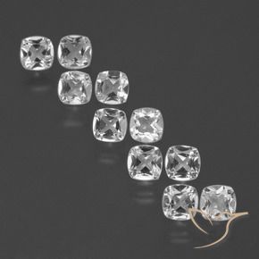 Shop natural 4.27ct Blanc Topaze gems, Coussin, from Brésil at GemSelect. In stock, global shipping!