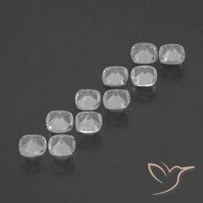 Shop natural 4.27ct Blanc Topaze gems, Coussin, from Brésil at GemSelect. In stock, global shipping!