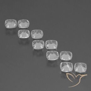 Shop natural 4.63ct Blanc clair Topaze gems, Coussin, from Brésil at GemSelect. In stock, global shipping!