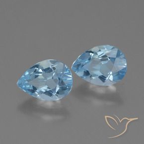Shop natural 1.67ct Bleu ciel Topaze gems, En forme de poire, from Brésil at GemSelect. In stock, global shipping!