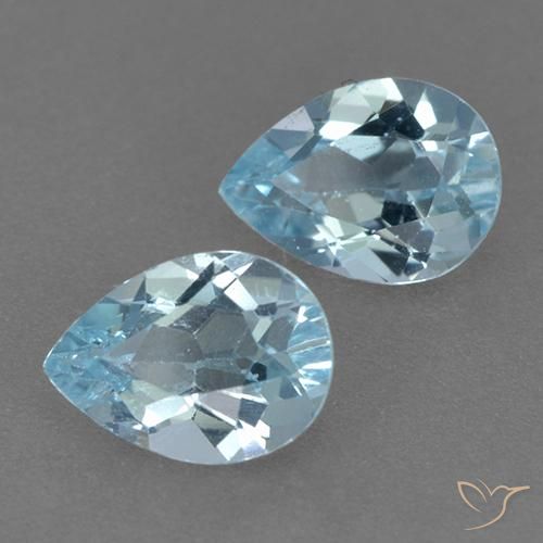 Shop natural 1.79ct Bleu ciel Topaze gems, En forme de poire, from Brésil at GemSelect. In stock, global shipping!