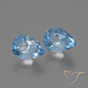 Shop natural 1.68ct Bleu ciel Topaze gems, En forme de poire, from Brésil at GemSelect. In stock, global shipping!