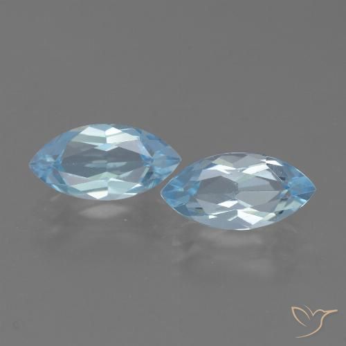 4.78ctw Naturel Bleu ciel Topaze, Marquise, VVS