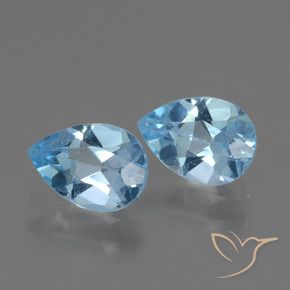 Shop natural 1.65ct Bleu ciel Topaze gems, En forme de poire, from Brésil at GemSelect. In stock, global shipping!