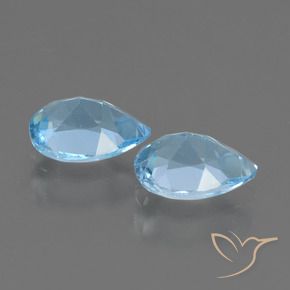 Shop natural 1.65ct Bleu ciel Topaze gems, En forme de poire, from Brésil at GemSelect. In stock, global shipping!