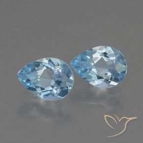 Shop natural 1.72ct Bleu ciel Topaze gems, En forme de poire, from Brésil at GemSelect. In stock, global shipping!