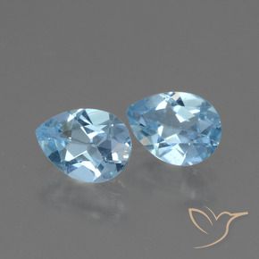 Shop natural 1.58ct Bleu ciel Topaze gems, En forme de poire, from Brésil at GemSelect. In stock, global shipping!