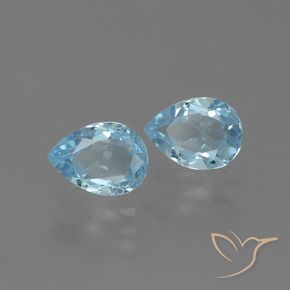 Shop natural 1.70ct Bleu ciel Topaze gems, En forme de poire, from Brésil at GemSelect. In stock, global shipping!