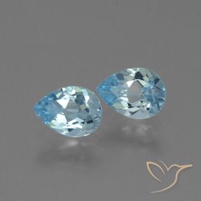 Shop natural 1.69ct Bleu ciel Topaze gems, En forme de poire, from Brésil at GemSelect. In stock, global shipping!