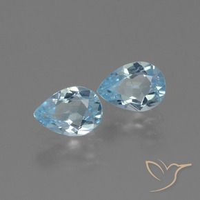 Shop natural 1.68ct Bleu ciel Topaze gems, En forme de poire, from Brésil at GemSelect. In stock, global shipping!