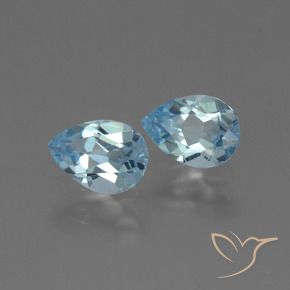 Shop natural 1.65ct Bleu ciel Topaze gems, En forme de poire, from Brésil at GemSelect. In stock, global shipping!