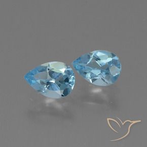Shop natural 1.65ct Bleu ciel Topaze gems, En forme de poire, from Brésil at GemSelect. In stock, global shipping!