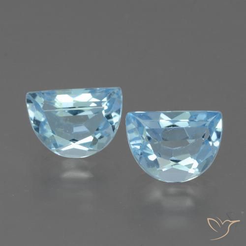 2.21ctw Naturel Bleu ciel Topaze, Fantaisie, VS