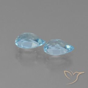 Shop natural 1.70ct Bleu ciel Topaze gems, En forme de poire, from Brésil at GemSelect. In stock, global shipping!