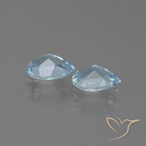 Shop natural 1.66ct Bleu ciel Topaze gems, En forme de poire, from Brésil at GemSelect. In stock, global shipping!