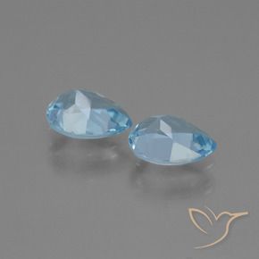Shop natural 1.73ct Bleu Suisse Topaze gems, En forme de poire, from Brésil at GemSelect. In stock, global shipping!