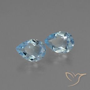 Shop natural 1.49ct Bleu Suisse Topaze gems, En forme de poire, from Brésil at GemSelect. In stock, global shipping!