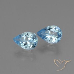 Shop natural 1.63ct Bleu ciel Topaze gems, En forme de poire, from Brésil at GemSelect. In stock, global shipping!