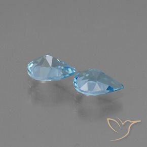 Shop natural 1.63ct Bleu ciel Topaze gems, En forme de poire, from Brésil at GemSelect. In stock, global shipping!