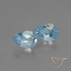 Shop natural 1.66ct Bleu ciel Topaze gems, En forme de poire, from Brésil at GemSelect. In stock, global shipping!