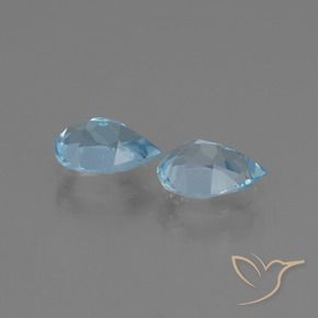 Shop natural 1.66ct Bleu ciel Topaze gems, En forme de poire, from Brésil at GemSelect. In stock, global shipping!