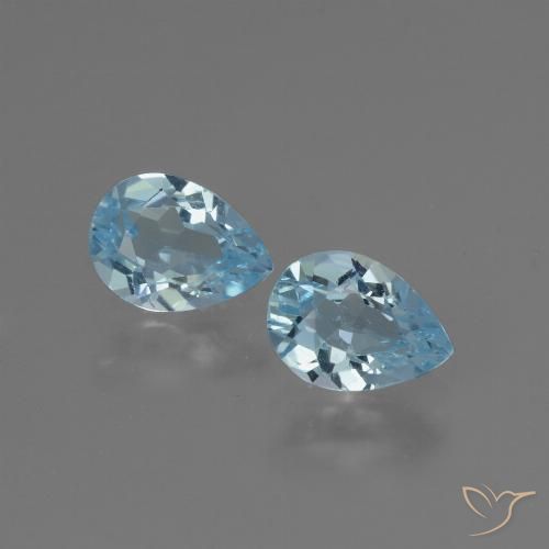 Shop natural 1.76ct Bleu ciel Topaze gems, En forme de poire, from Brésil at GemSelect. In stock, global shipping!