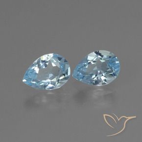 Shop natural 1.76ct Bleu ciel Topaze gems, En forme de poire, from Brésil at GemSelect. In stock, global shipping!