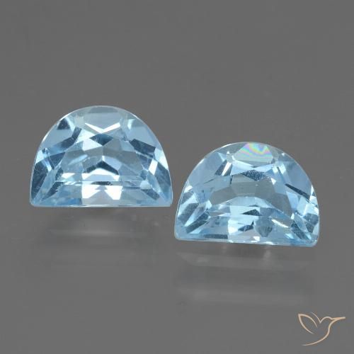 2.17ctw Naturel Bleu ciel Topaze, Fantaisie, VVS